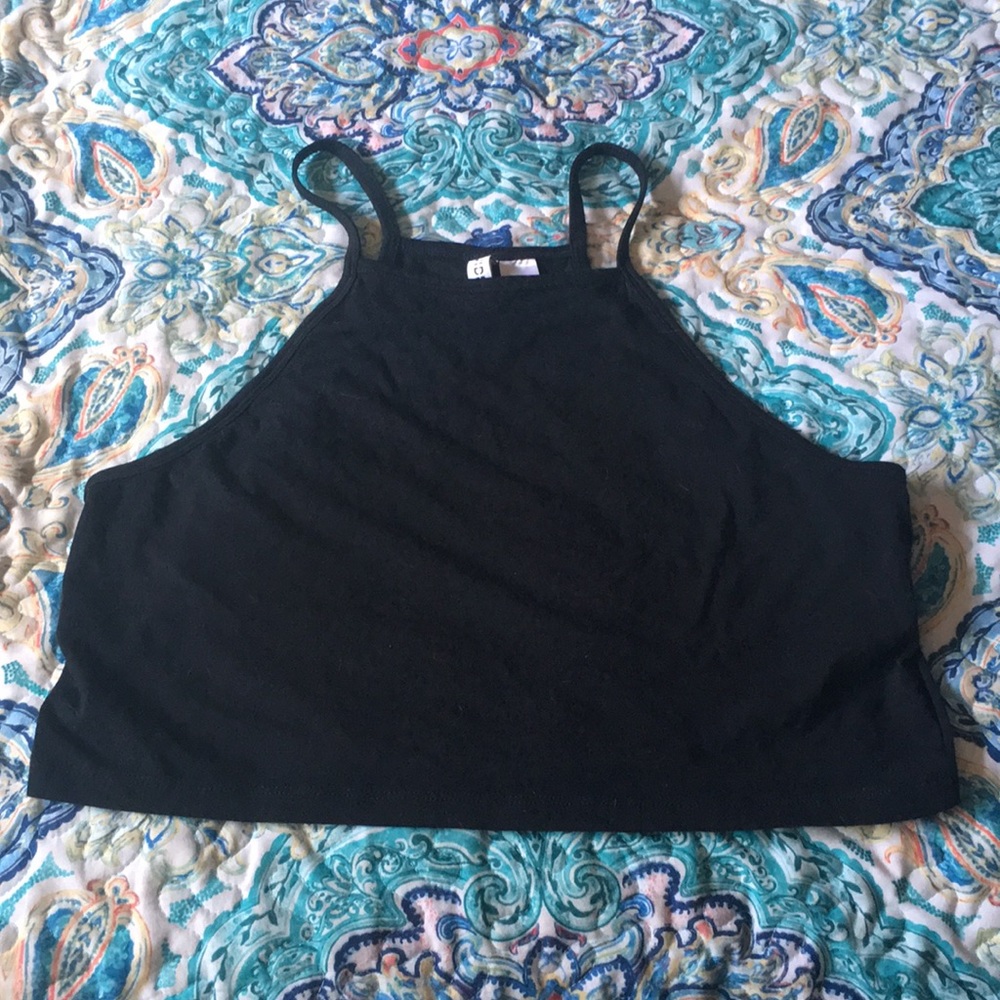 Black tank top